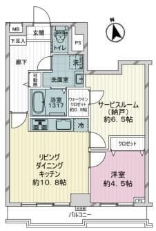 エトワール立川の物件間取画像