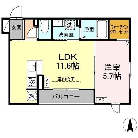 D-ROOM万願寺の物件間取画像