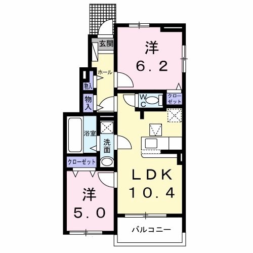 ペンタパレスの物件間取画像