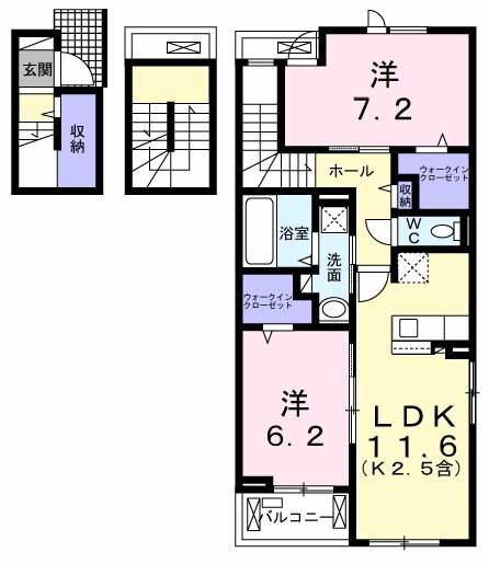 フェリス　ソレアードIIの物件間取画像