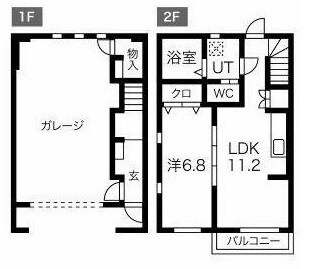 ＹＭオートヴィラＡ棟の物件間取画像