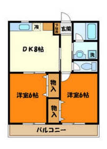 村内ハイツの物件間取画像