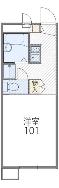 レオパレスＡー１の物件間取画像