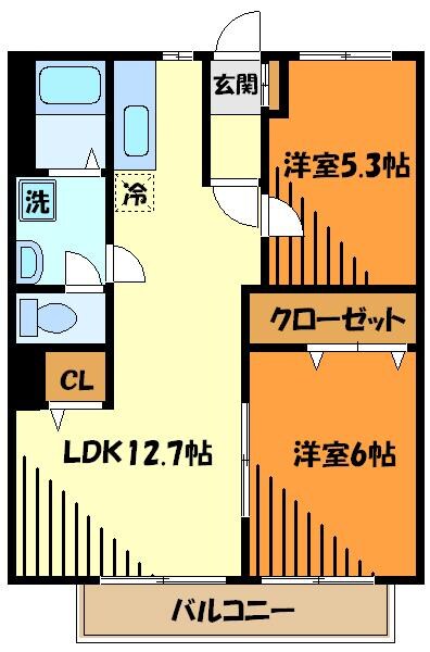 ドヌールアンの物件間取画像