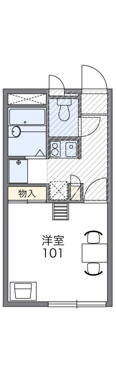 レオパレス北町の物件間取画像