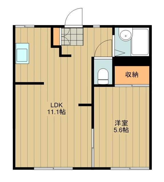 ウエストハイツの物件間取画像