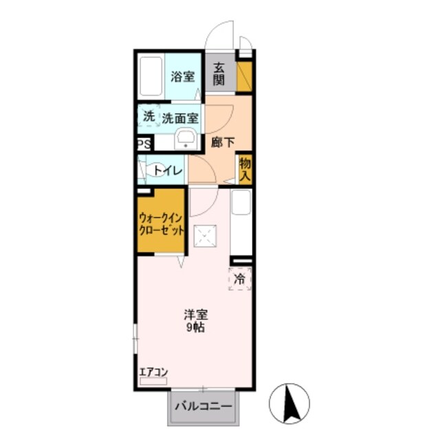 エスポワールの物件間取画像