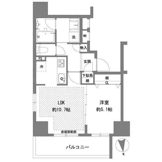 ラグゼナ八王子横山町の物件間取画像