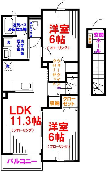 サウス　プリムラの物件間取画像