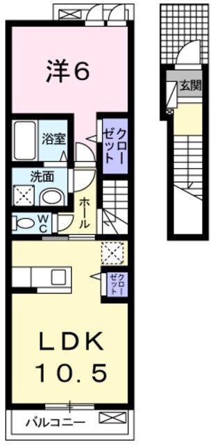 フォンターナ・プレッソの物件間取画像