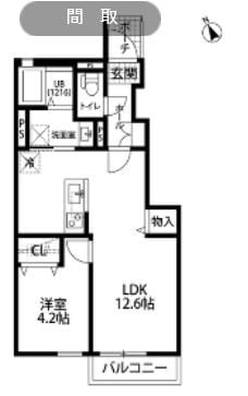 Ｄｕｒａ　Ｃａｓａむさしむらやまの物件間取画像