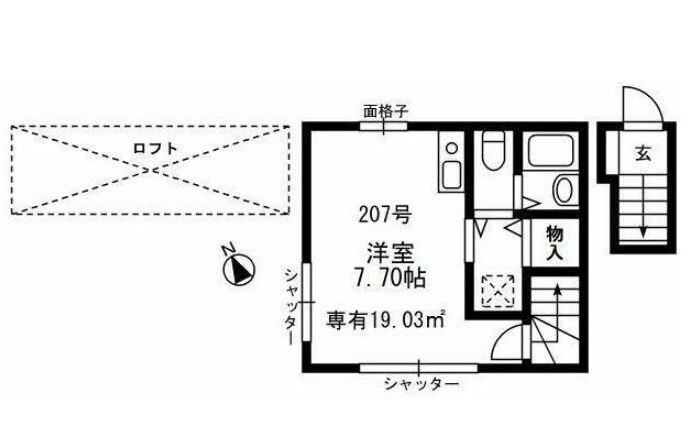 ウィンズパレ久我山の物件間取画像