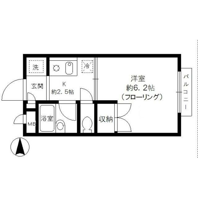 カーサ上石神井の物件間取画像