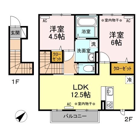 ルピナスの物件間取画像