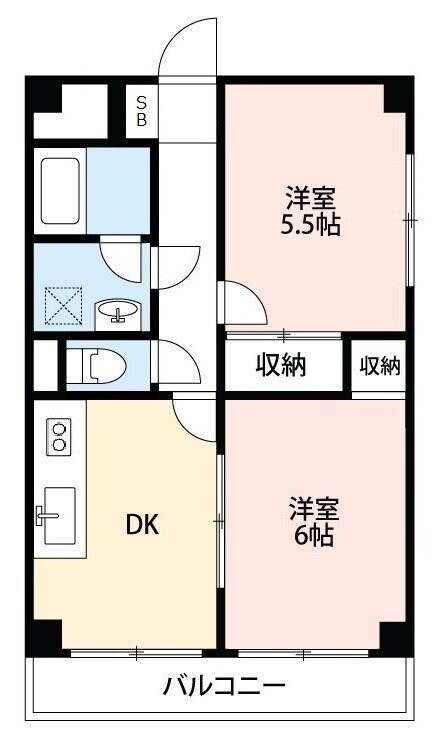 陽光台マンションの物件間取画像