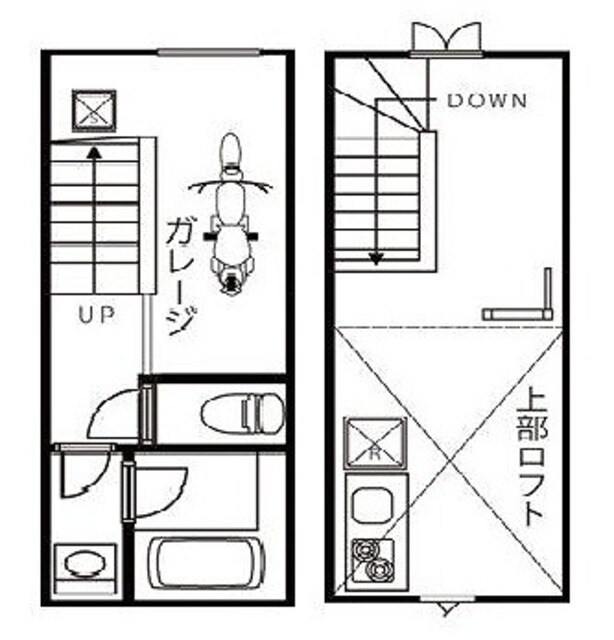 Ｆ－ｇａｒａｇｅ野方の物件間取画像