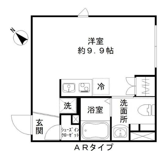 アーバンキューブ三鷹の物件間取画像