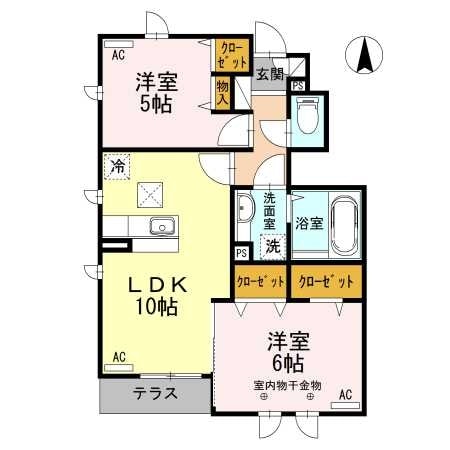 ドヌール井草Ａの物件間取画像