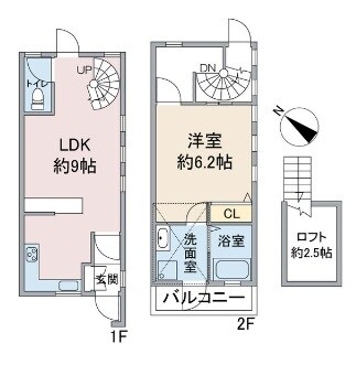 テラスOmokawaの物件間取画像