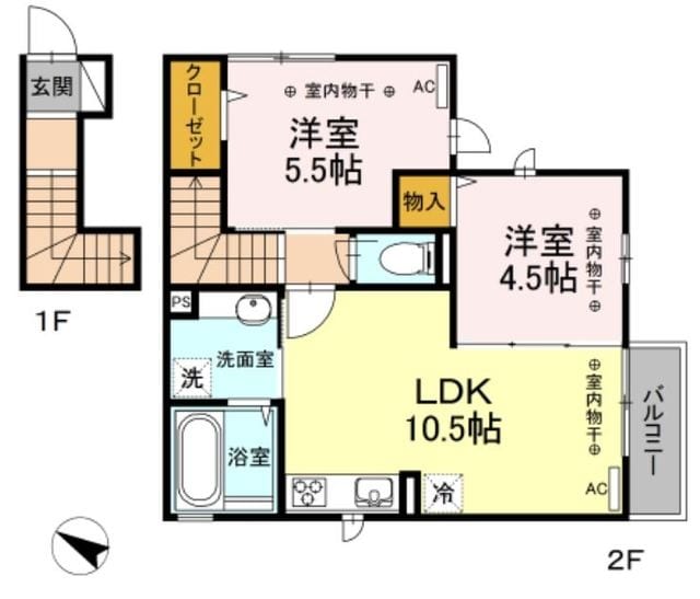 Fontaine桜の物件間取画像