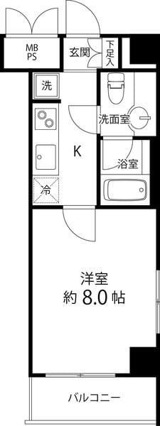 Ｔ’ｓ　ｇａｒｄｅｎ東伏見　旧フェリーチェの物件間取画像