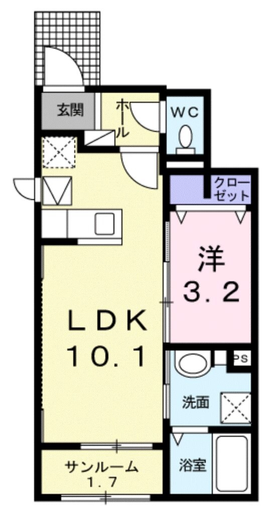 ソレイユ善福寺の物件間取画像