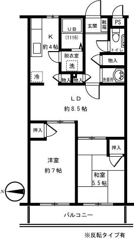 ファミーユ柳沢の物件間取画像