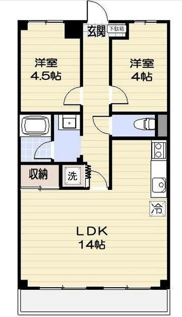 エレガンス三鷹の物件間取画像