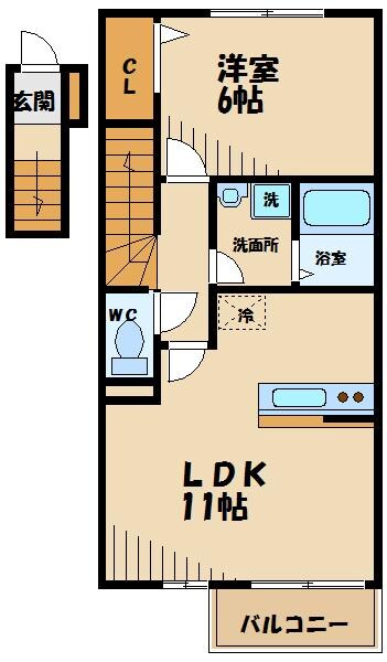 プリムローズの物件間取画像