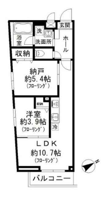 はなぶさマンションの物件間取画像