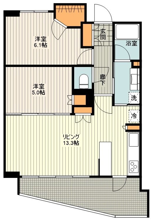 アンビックス花小金井の物件間取画像