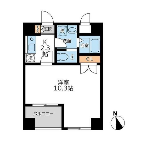 ラクラス杉並方南町の物件間取画像