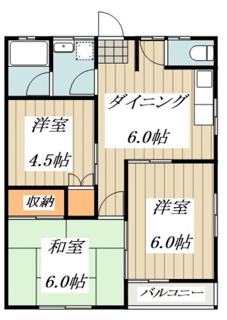 メイプルハイツの物件間取画像