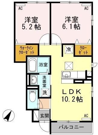 清流しらさぎの物件間取画像