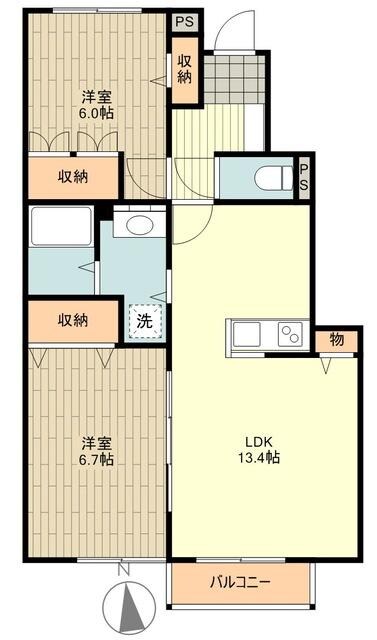 コンフォート上連雀の物件間取画像