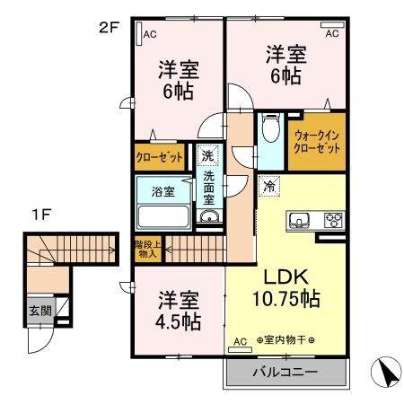 プランドールの物件間取画像