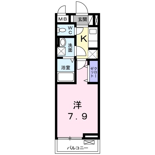 シェリールの物件間取画像