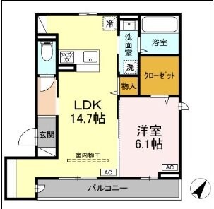 レーヴェ東戸倉Iの物件間取画像