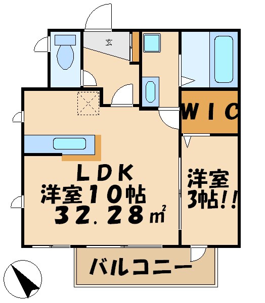 エクセルコートの物件間取画像