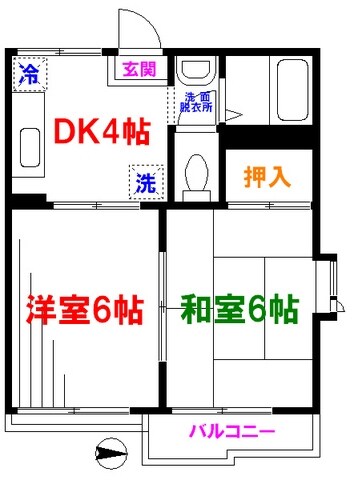 ヴィラ武蔵野の物件間取画像