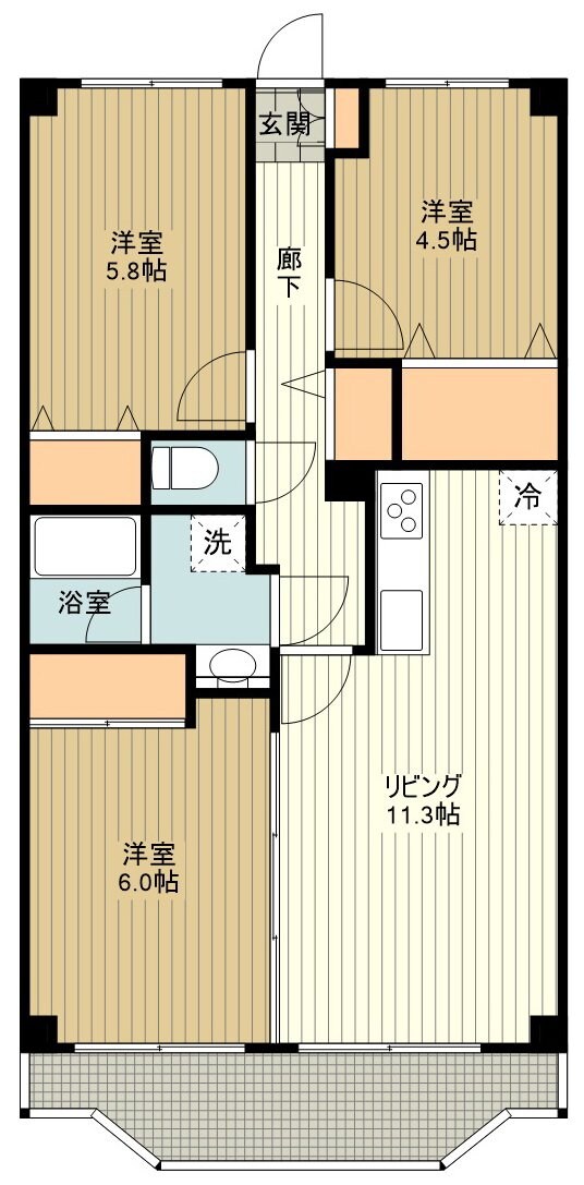 マノワール（旧館）の物件間取画像