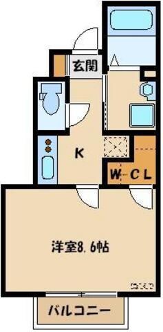 アムールKitaharaの物件間取画像