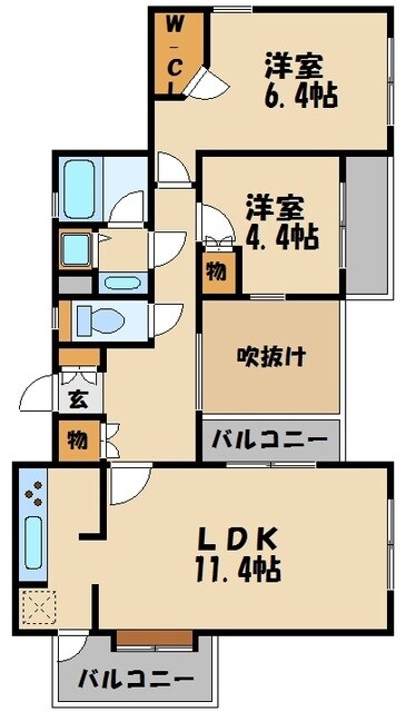 東村山北パーク・ホームズの物件間取画像