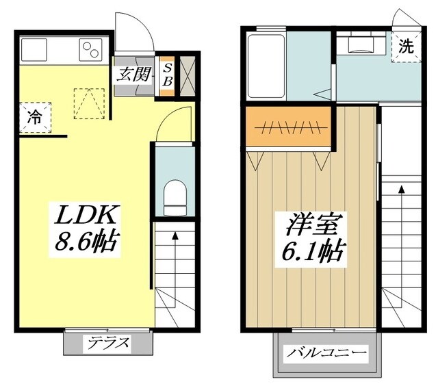 メゾンドアールの物件間取画像