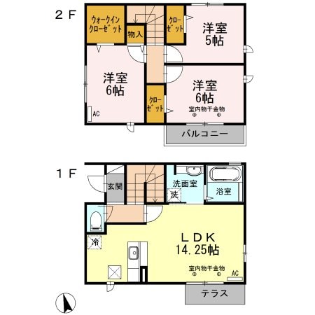 Ｓ－Ｊの物件間取画像