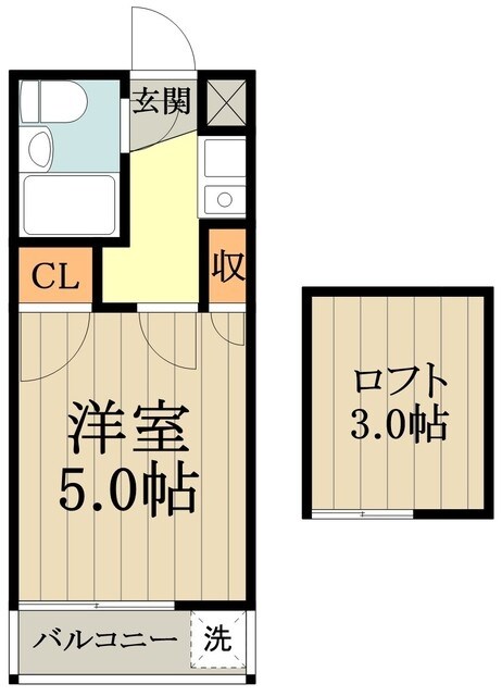 クレスト武蔵野の物件間取画像