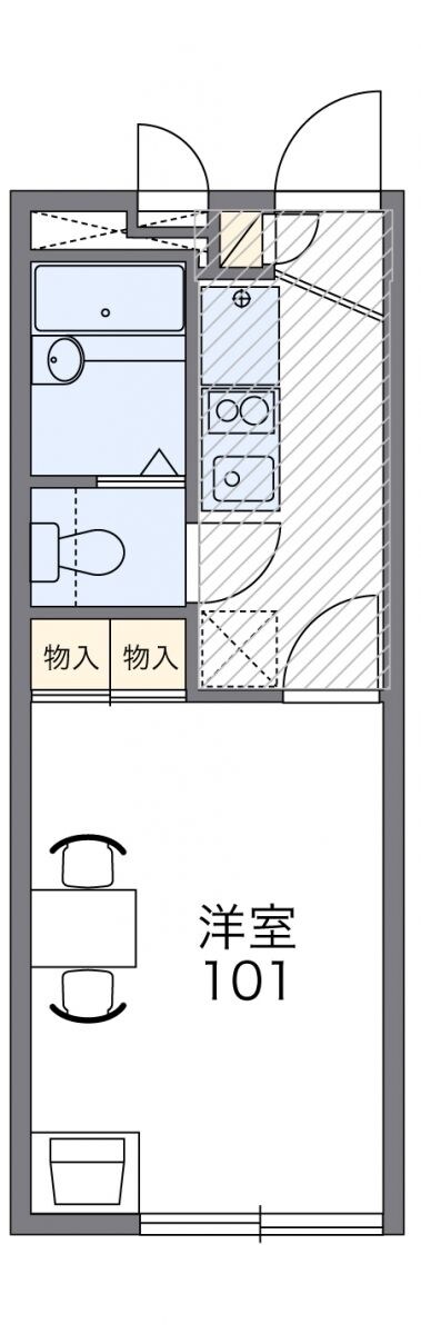 レオパレスＥＣＨＯ　２００３の物件間取画像