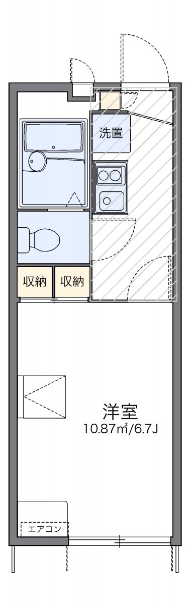 レオパレスブランフィルの物件間取画像