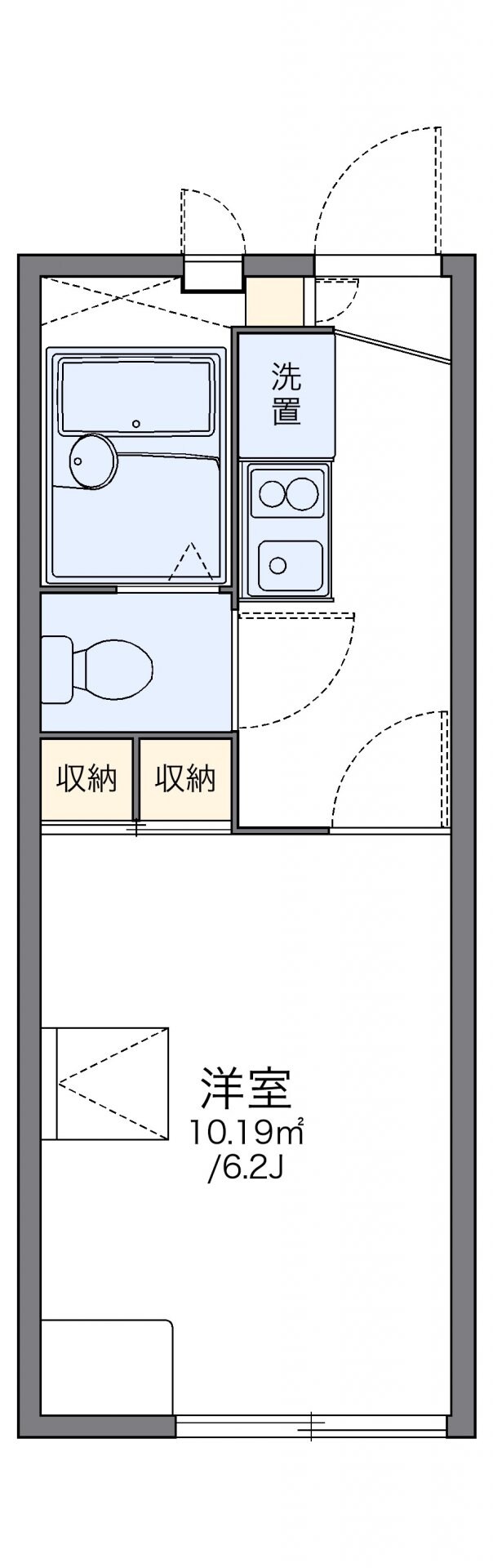 レオパレスクラッセの物件間取画像