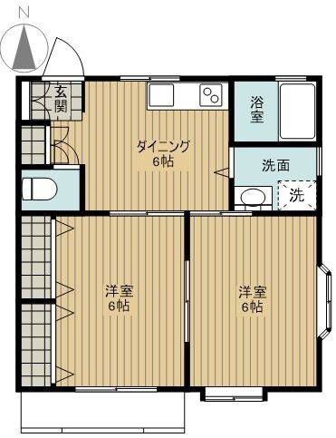 ゼファーインＡ棟の物件間取画像